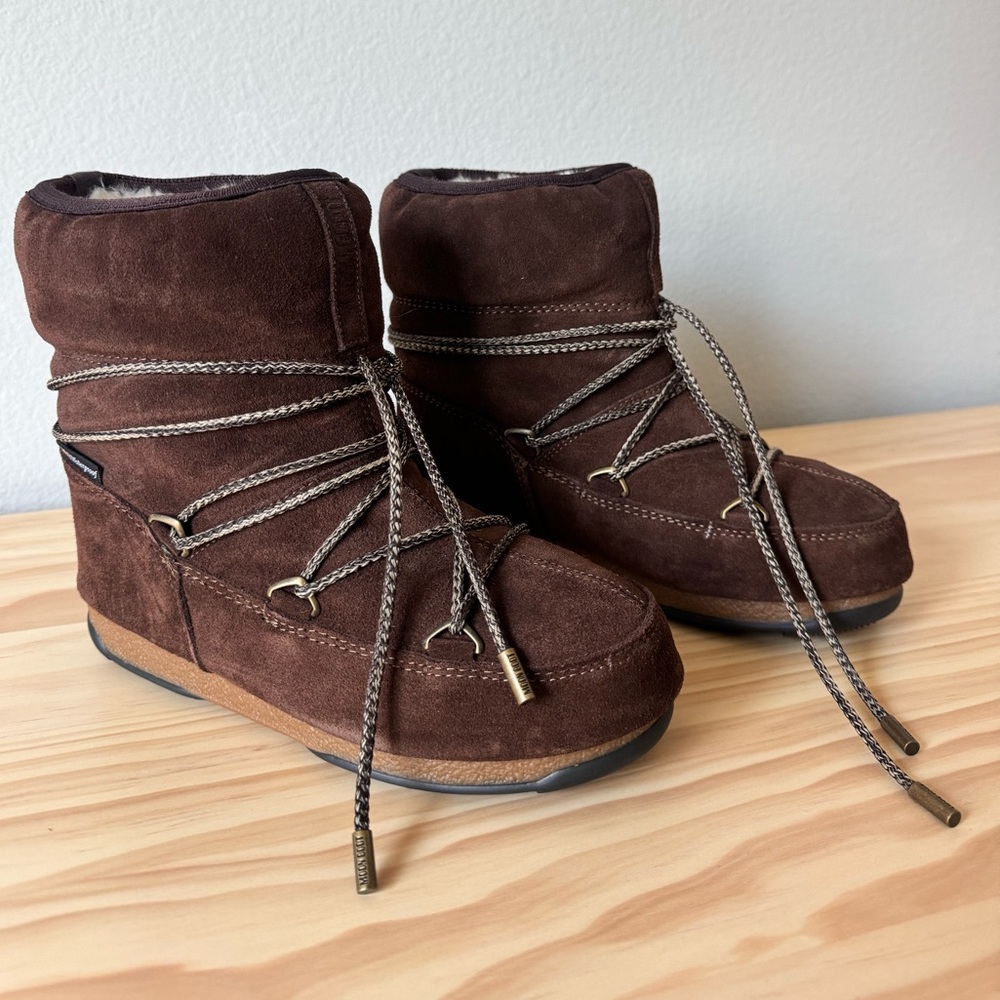 Moon Boot Icon Low Brown Boots